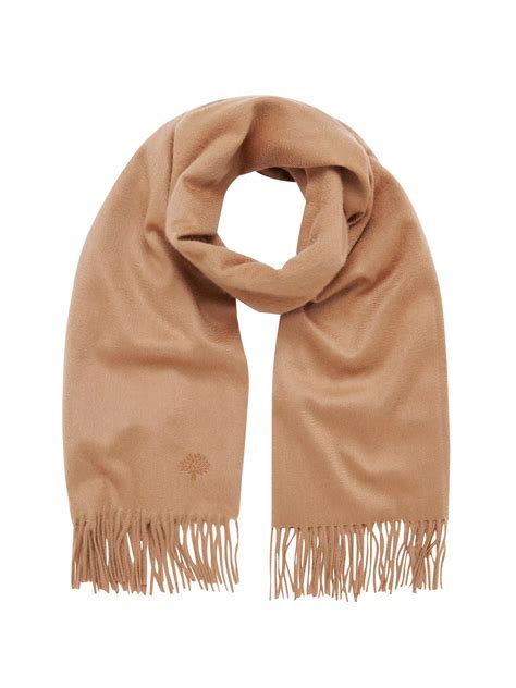 mulberry cashmere knit scarf.